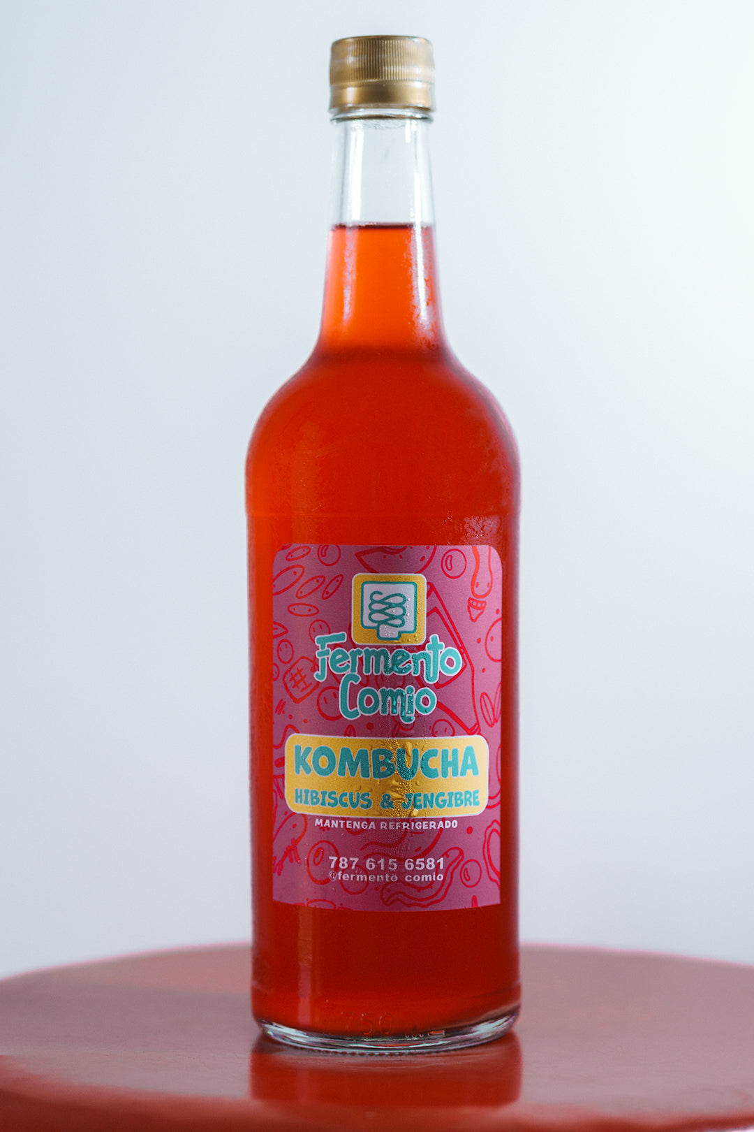 Fermento Comio Puerto Rico Kombucha Hibiscus Jengibre