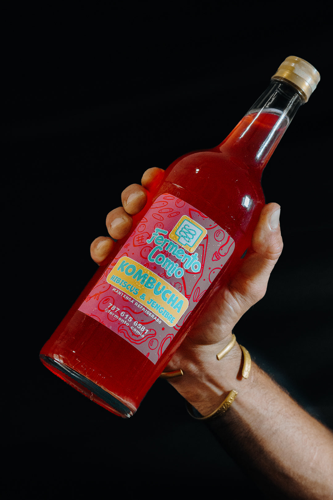Fermento Comio Puerto Rico Kombucha Hibiscus Jengibre